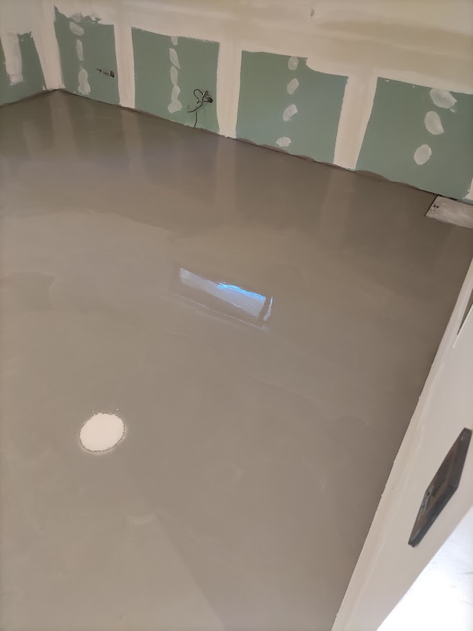 Sol en béton durci pour projet de maçonnerie