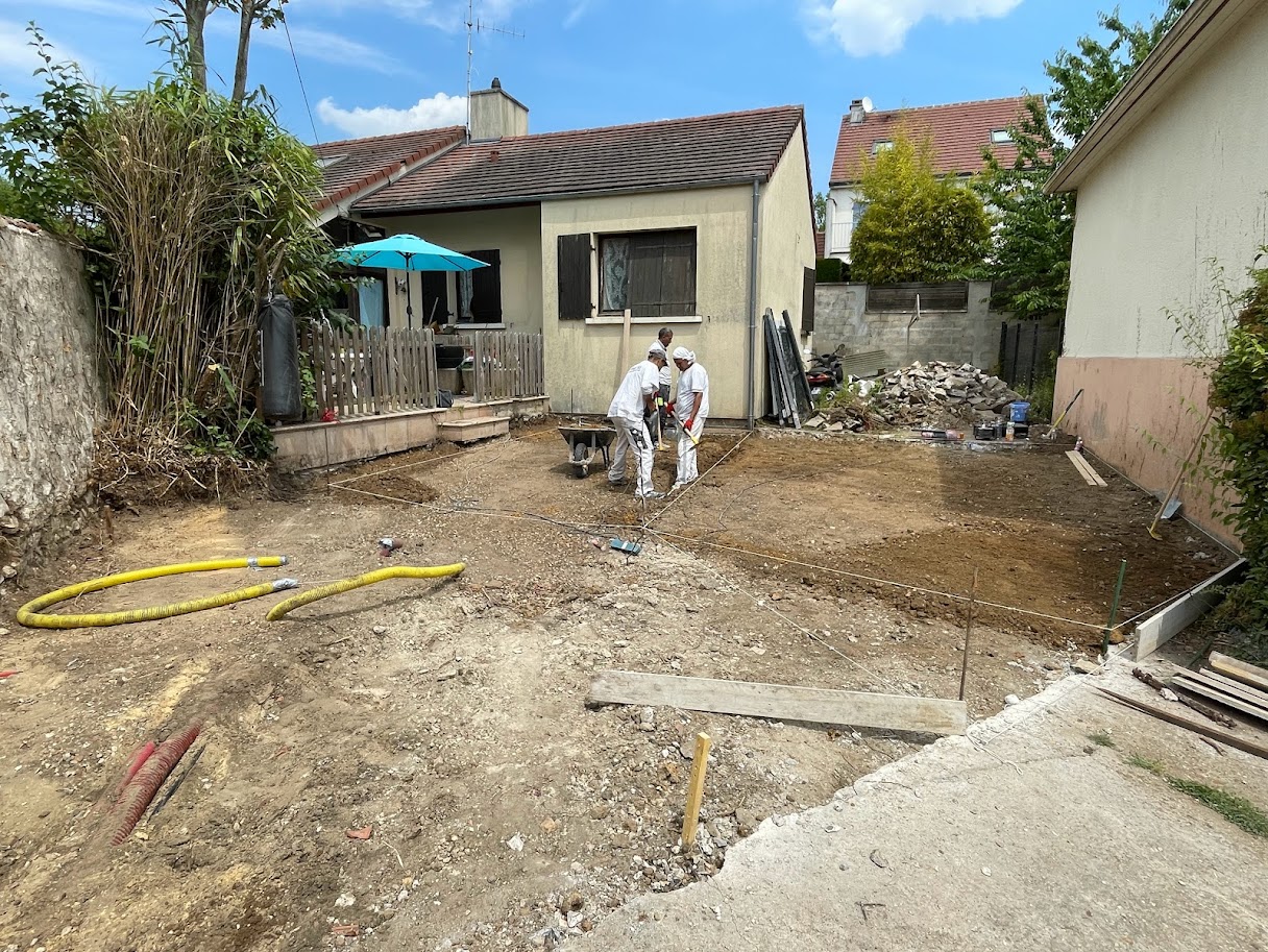 Image du chantier Coulage d'une dalle en béton -chantier Nathalie